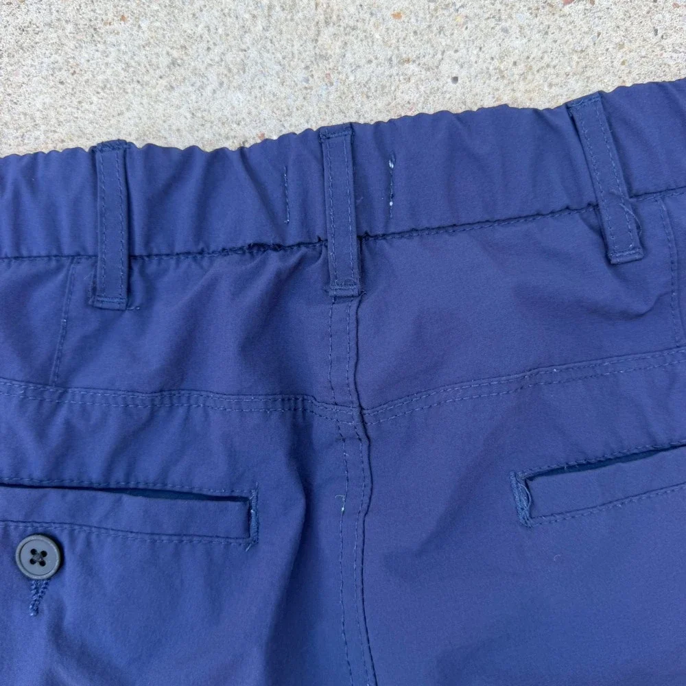 Onia Hybrid Shorts Mens 32 Navy Blue Stretch Tech Casual Lightweight Summer - Picture 9 of 9